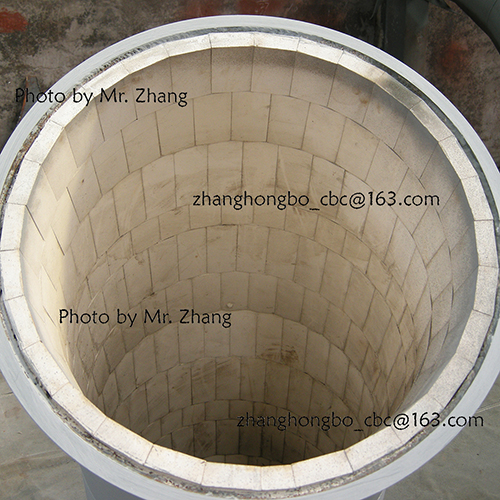 alumina ceramic lined pipe, ceramic lined pipe, wear protection linings